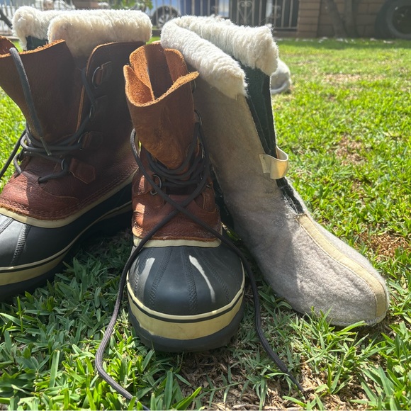 Sorel Men's Brown and Black Snow Boots, 11.5 - Picture 1 of 3